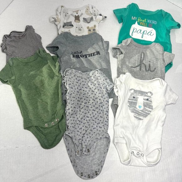 Carters Mix | Little Baby Boy Bundle 19 Pieces | Size Newborn - Picture 2 of 7